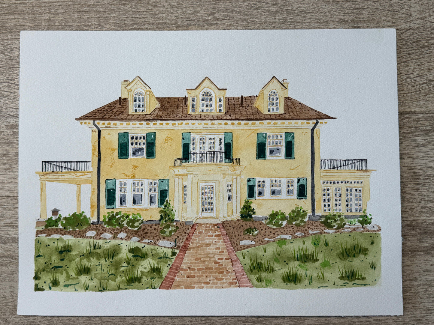 Countryside house illustration