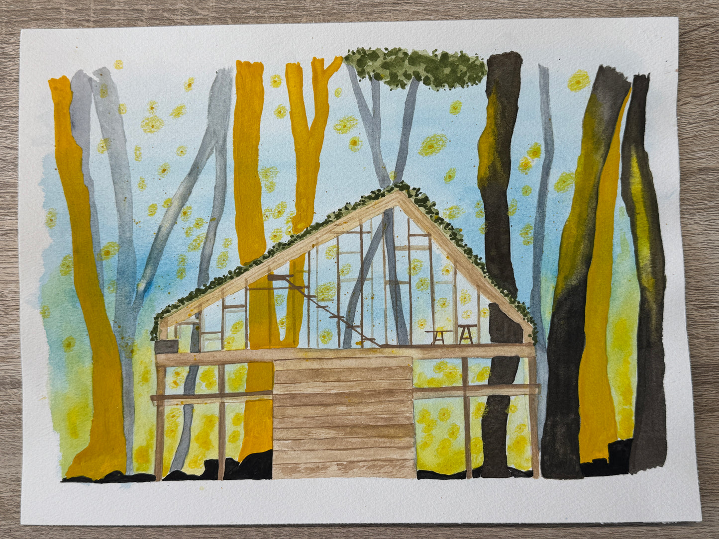 The folklore house illustration