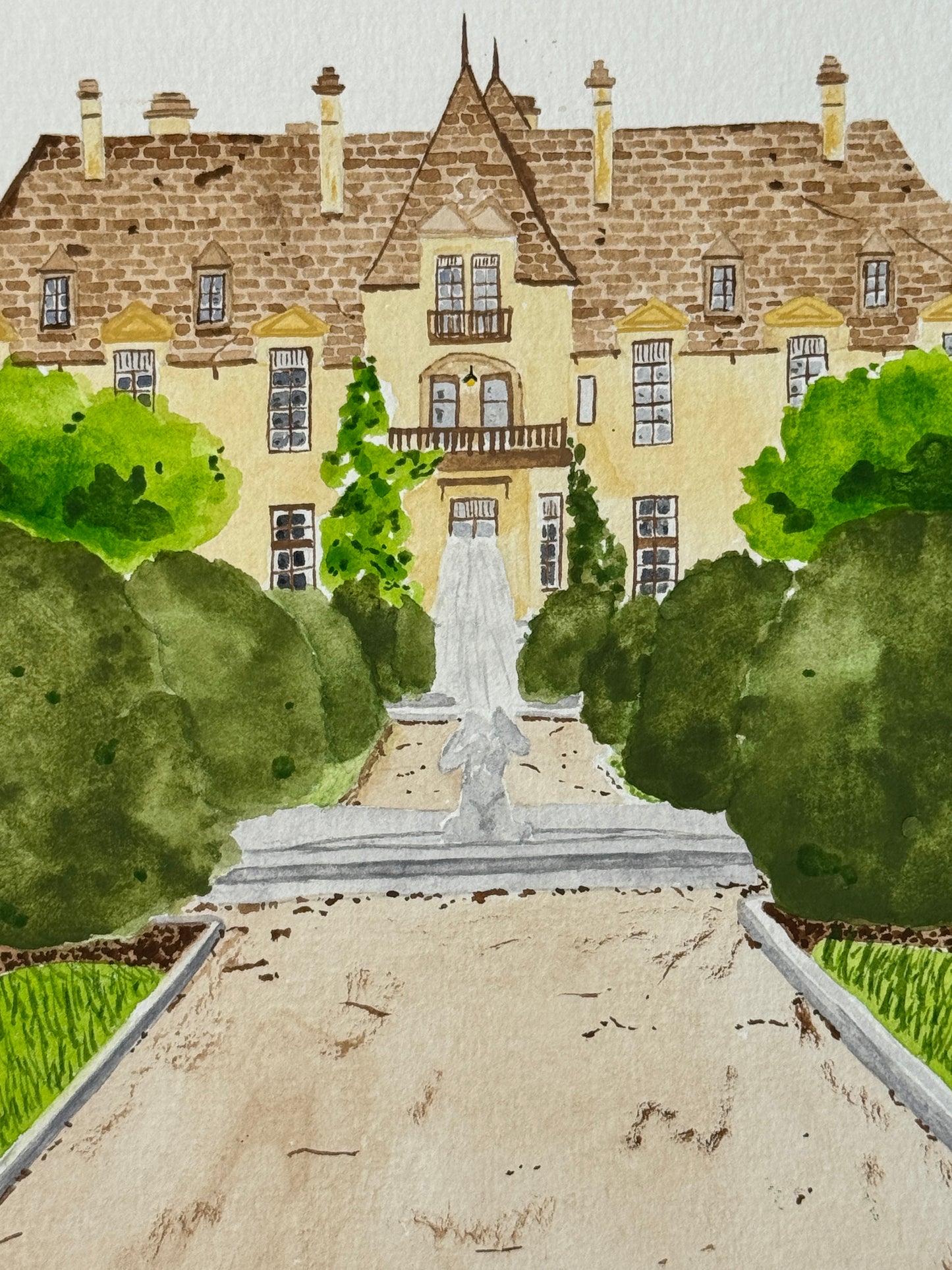 Blank space mansion original illustration