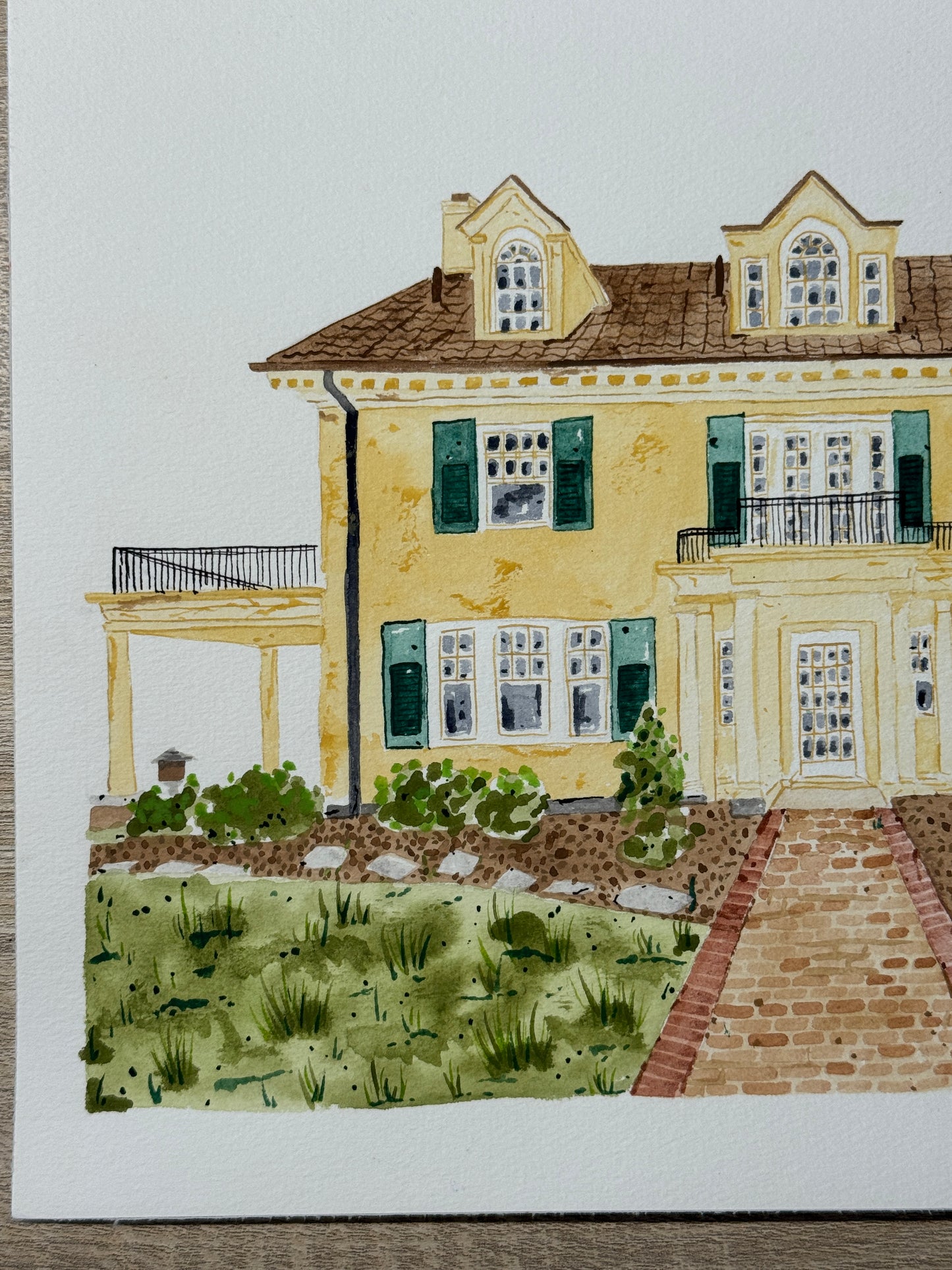 Countryside house illustration