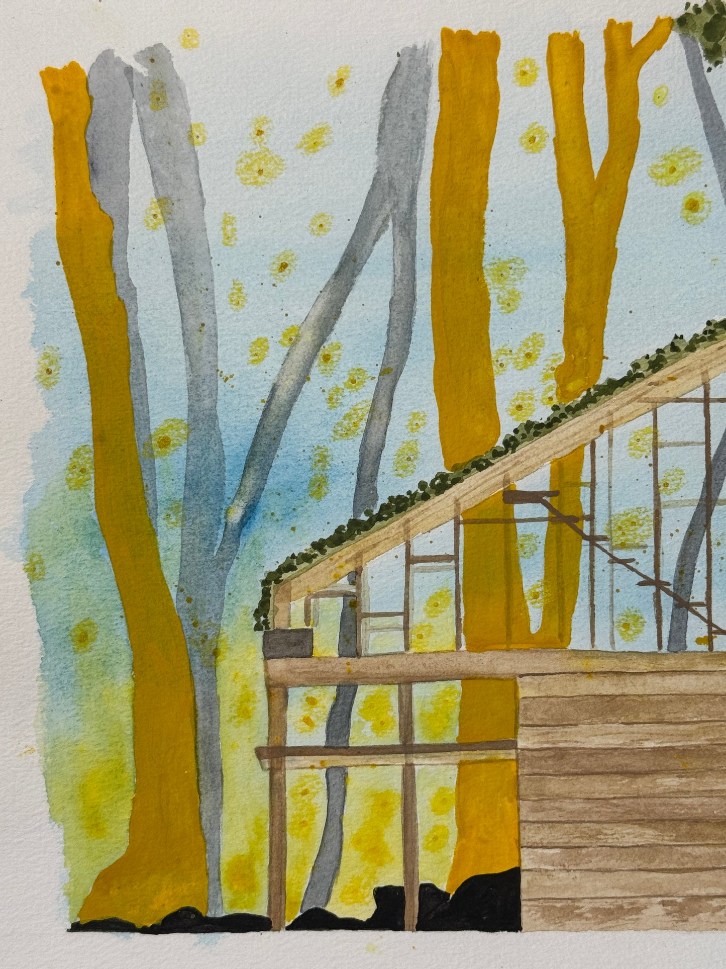 The folklore house illustration